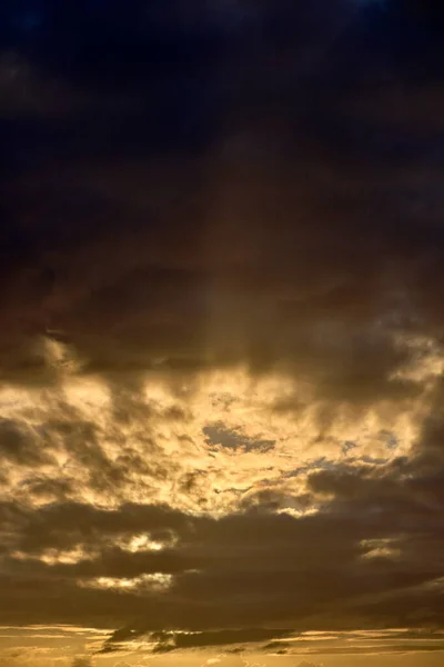 Italien Sizilien Stürmische Wolken Himmel Bei Sonnenuntergang — Stockfoto
