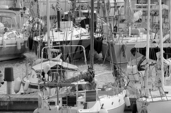 意大利 西西里 地中海 拉古萨海 拉古萨省 2022年11月23日 港口豪华游艇 Editorial — 图库照片