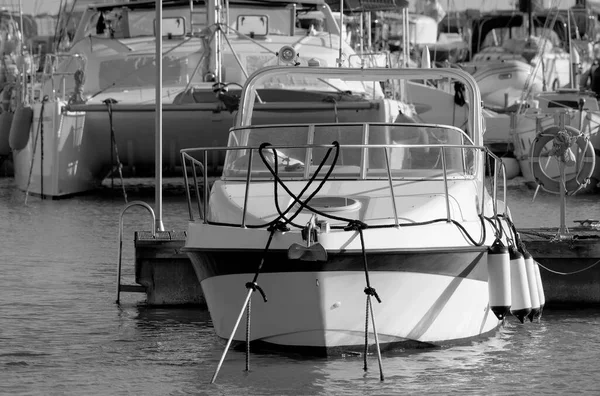 Italien Sizilien Mittelmeer Marina Ragusa Provinz Ragusa November 2022 Luxusyachten — Stockfoto