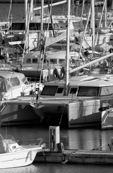 Italie Sicile Méditerranée Marina Ragusa Province Raguse Décembre 2022 Yachts — Photo