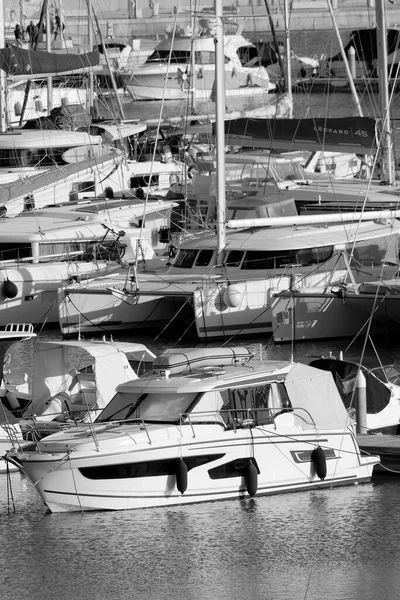 Italie Sicile Méditerranée Marina Ragusa Province Raguse Décembre 2022 Yachts — Photo