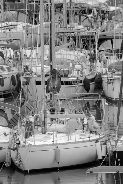 意大利 西西里 地中海 拉古萨海 拉古萨省 2022年12月9日 港口豪华游艇 Editorial — 图库照片