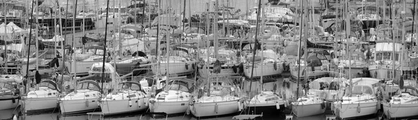 Italien Sizilien Mittelmeer Marina Ragusa Provinz Ragusa Dezember 2022 Luxusyachten — Stockfoto