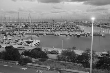 Italy, Sicily, Mediterranean sea, Marina di Ragusa (Ragusa Province); 28 January 2023, view of the port at sunset - EDITORIAL
