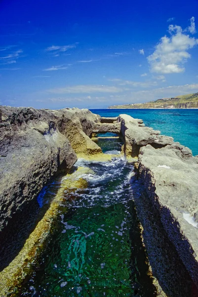 Italien Medelhavet Kalabrien Briatico Utsikt Över Berget Irene Där Romarna — Stockfoto