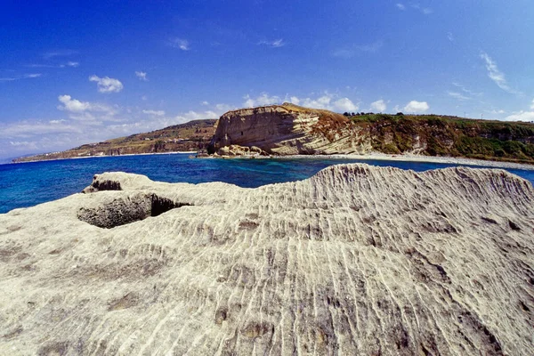 Italy Mediterranean Sea Calabria Briatico View Irene Rock Which Romans — Stock Photo, Image