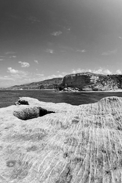 Italia Mar Mediterraneo Calabria Briatico Veduta Della Roccia Sant Irene — Foto Stock