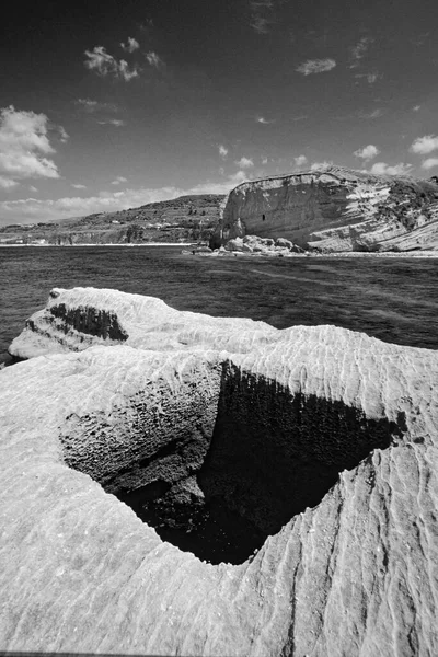 Italia Mar Mediterraneo Calabria Briatico Veduta Della Roccia Sant Irene — Foto Stock