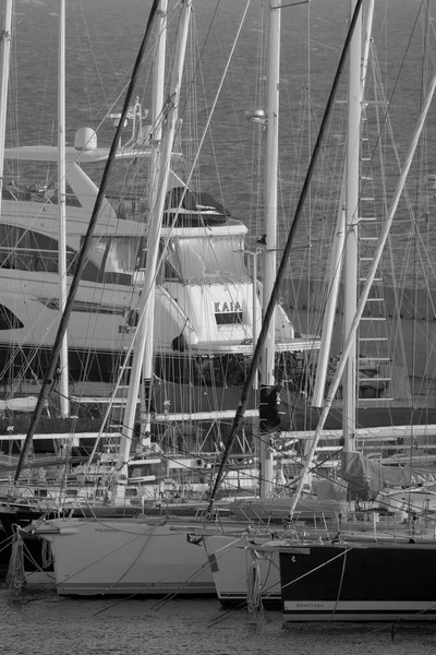 Italie Sicile Méditerranée Marina Ragusa Province Raguse Mars 2023 Yachts — Photo