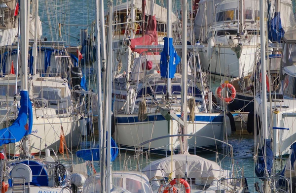 Talya Sicilya Akdeniz Marina Ragusa Ragusa Ili Mart 2023 Limanda — Stok fotoğraf