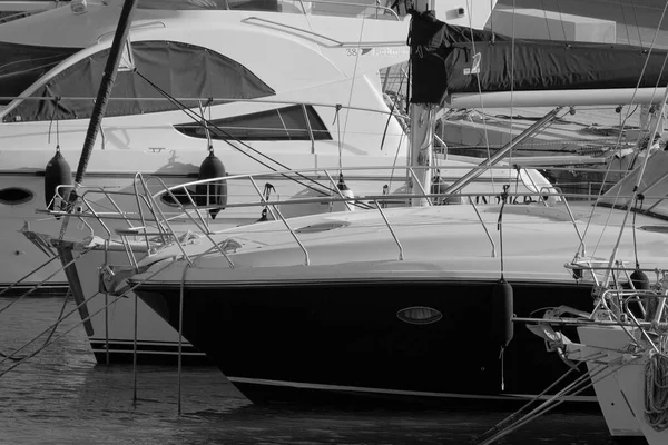 Italie Sicile Méditerranée Marina Ragusa Province Raguse Mars 2023 Yachts — Photo