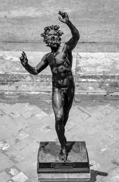 Italia Pompeya Antigua Estatua Bronce Una Casa Romana Scan Película —  Fotos de Stock
