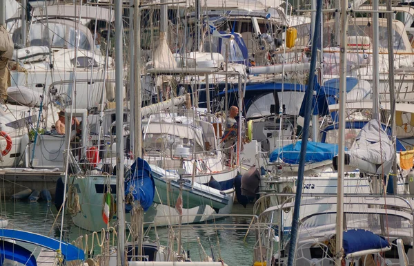 Italien Sizilien Mittelmeer Marina Ragusa Provinz Ragusa März 2023 Menschen — Stockfoto