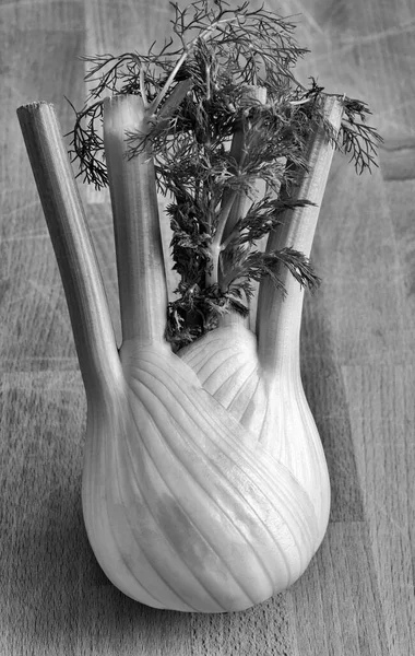 Fennel Wooden Table — Stock Photo, Image