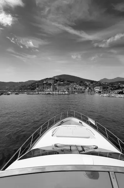 Itália Toscana Ilha Elba Vista Marina Campo Entrada Porto Mar — Fotografia de Stock