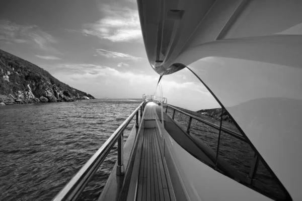 Italy Tuscany Elba Island Luxury Yacht Azimut — стоковое фото