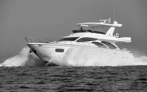 Italy Tuscany Elba Island Luxury Yacht — Stock Photo, Image