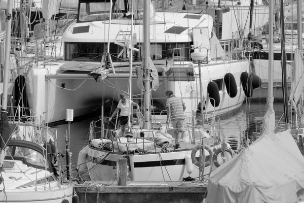 Talya Sicilya Akdeniz Marina Ragusa Ragusa Ili Mayıs 2023 Limandaki — Stok fotoğraf