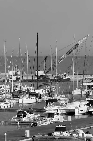 Italien Sizilien Mittelmeer Marina Ragusa Provinz Ragusa Mai 2023 Luxusyachten — Stockfoto