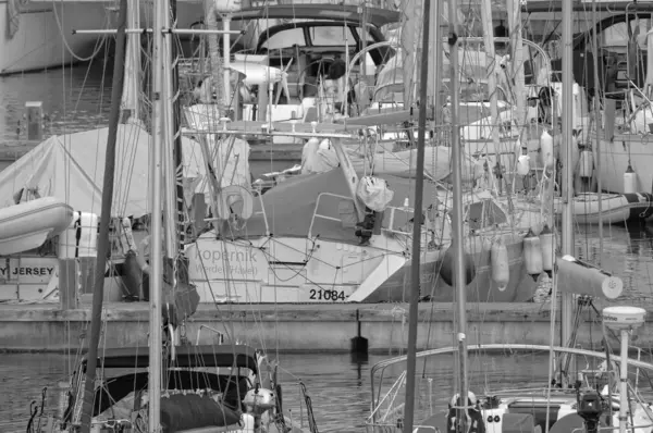 意大利 西西里 地中海 拉古萨海 拉古萨省 2023年5月30日 港口航船 Editorial — 图库照片