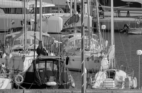 意大利 西西里 地中海 拉古萨海 拉古萨省 2023年6月11日 港口航船 Editorial — 图库照片