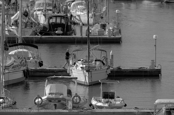 Talya Sicilya Akdeniz Marina Ragusa Ragusa Ili Haziran 2023 Limandaki — Stok fotoğraf