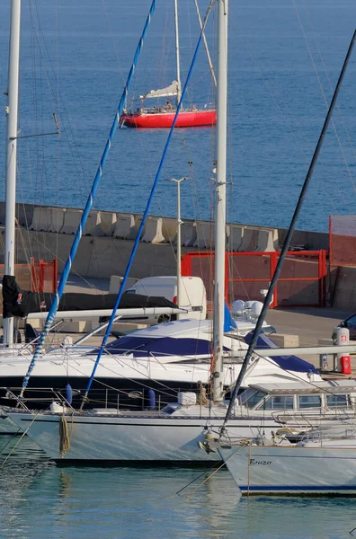 Italia Sisilia Välimeri Marina Ragusa Ragusan Maakunta Kesäkuuta 2023 Luksusjahdit — kuvapankkivalokuva