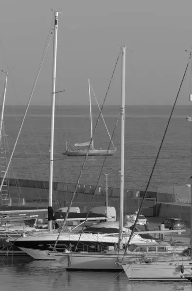 Italie Sicile Méditerranée Marina Ragusa Province Raguse Juin 2023 Yachts — Photo