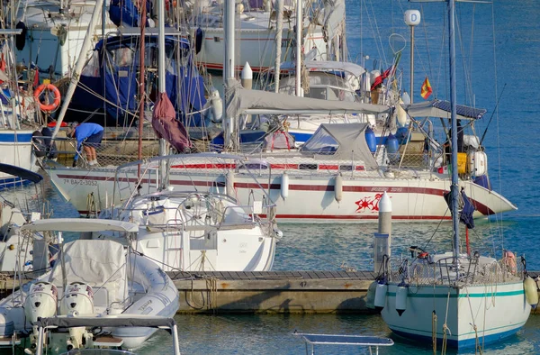 이탈리아 시칠리아해 지중해 마리나 디라구 라구사 2023 선박을 Editorial 요트를 — 스톡 사진