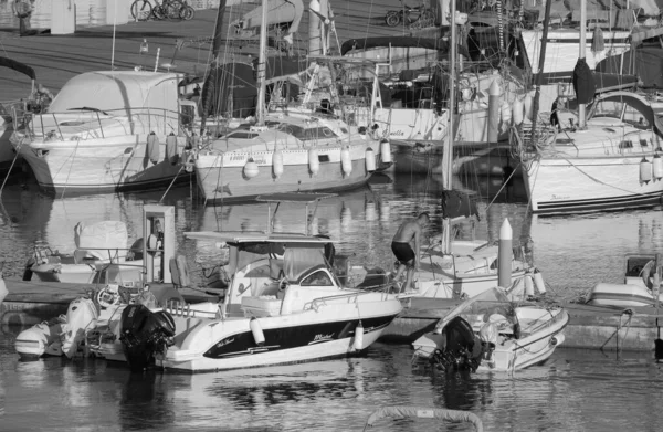 Talya Sicilya Akdeniz Marina Ragusa Ragusa Eyaleti Temmuz 2023 Limandaki — Stok fotoğraf