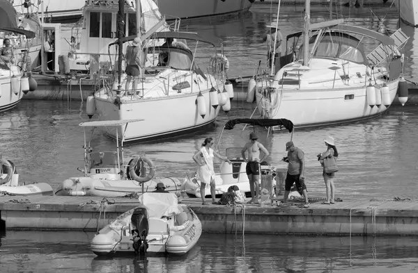 Italien Sizilien Mittelmeer Marina Ragusa Provinz Ragusa Juli 2023 Männer — Stockfoto