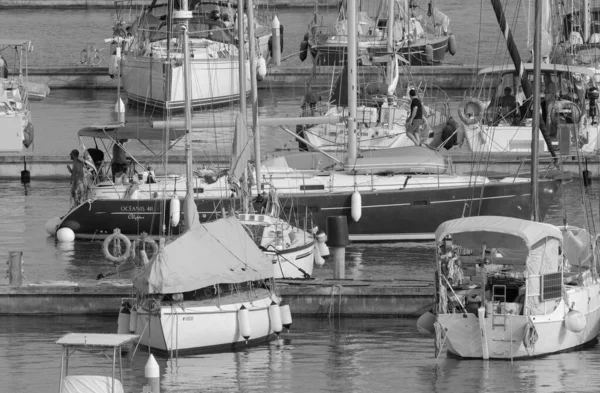 Italien Sizilien Mittelmeer Marina Ragusa Provinz Ragusa Juli 2023 Menschen — Stockfoto