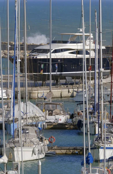 Italie Sicile Méditerranée Marina Ragusa Province Raguse Août 2023 Yachts — Photo
