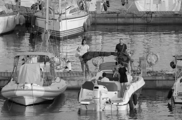 Италия Сицилия Средиземное Море Marina Ragusa Ragusa Province Августа 2023 — стоковое фото