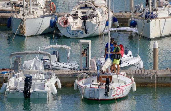 Itália Sicília Mar Mediterrâneo Marina Ragusa Província Ragusa Agosto 2023 — Fotografia de Stock