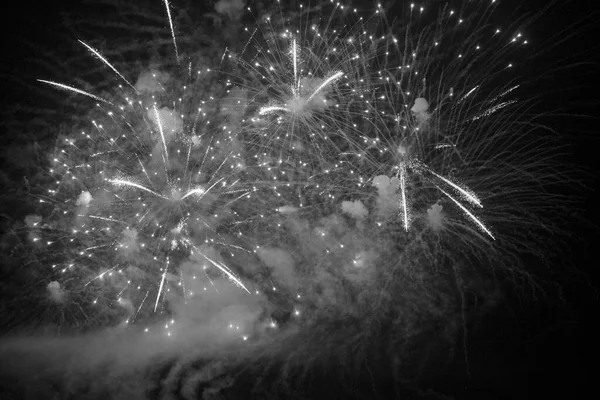Italien Sizilien Marina Ragusa Provinz Ragusa Feuerwerk Der Nacht — Stockfoto