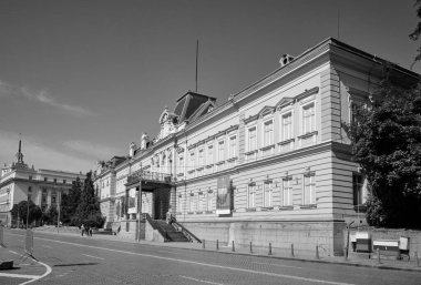 Bulgaristan, Sofya; 22 Eylül 2023, Kraliyet Sarayı cephesi, bugünkü Ulusal Sanat Galerisi, şehrin merkez meydanı - EDITORIAL