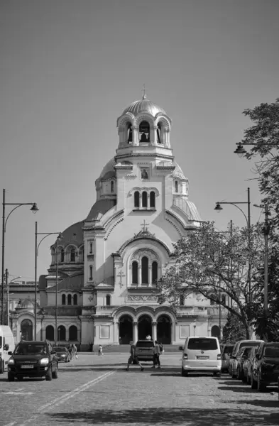 Bulgarije Sofia September 2023 Fade Van Alexander Nevskij Kathedraal Het — Stockfoto