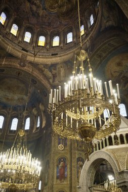 Bulgaristan, Sofya; Alexander Nevskij Katedrali 'nin içleri 