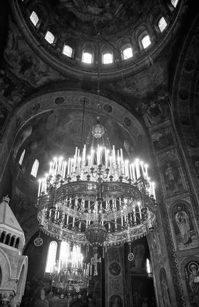 Bulgaria Sofía Los Interiores Catedral Alexander Nevskij —  Fotos de Stock