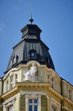 Bulgaristan, Sofya, şehir merkezindeki eski bir Özgürlük binasının cephesi