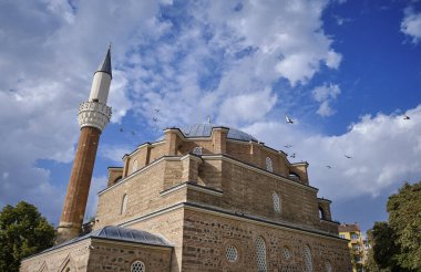 Bulgaristan ve Sofya şehir merkezindeki Bania Bai Camii manzaralı