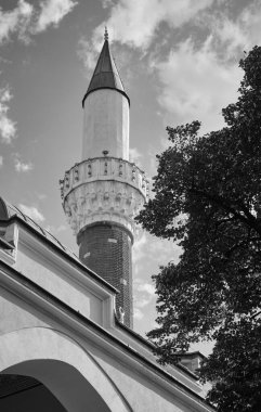 Bulgaristan ve Sofya şehir merkezindeki Bania Bai Camii manzaralı