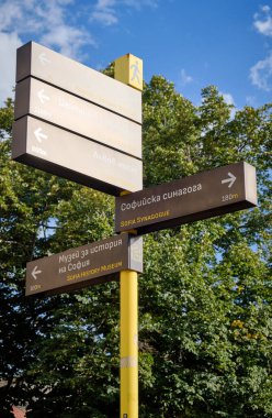 Bulgaristan, Sofya ve şehir merkezi tabelaları