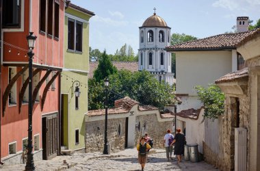 Bulgaristan, Filibe; 23 Eylül 2023, eski kentin merkez caddesinde yaşayan insanlar - EDITORIAL