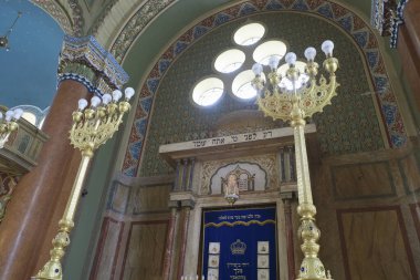 Bulgaristan, Sofya; sinagogun iç kısımları 