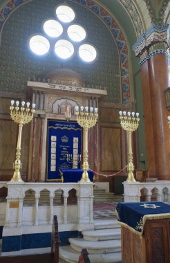Bulgaristan, Sofya; sinagogun iç kısımları 