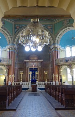 Bulgaristan, Sofya; sinagogun iç kısımları 