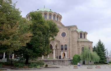 Bulgaristan ve Sofya şehir merkezindeki Banja Bai Camii manzaralı