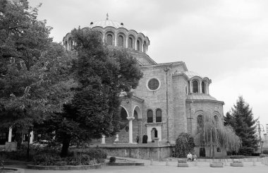 Bulgaristan ve Sofya şehir merkezindeki Banja Bai Camii manzaralı
